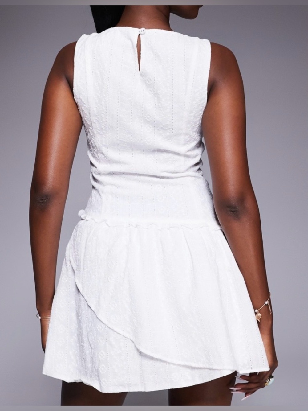 Princess PollyWhite Sleeveless Mini Dress with Tie Detail - Picture 3 of 7